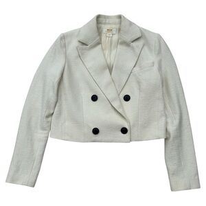 ❤️Anthropologie Maeve  Cropped Double Brested Blazer SZ XXS